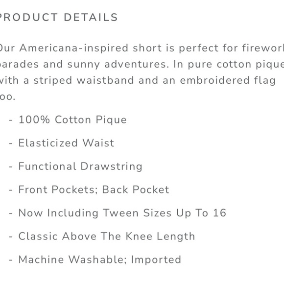 Navy Blue USA Shorts with Red White Trim - Picture 4 of 5